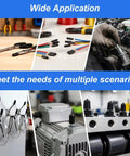 200 Piece Round Rubber End Caps Set For Bolts And Screws And Metal Tubing Durable Flexible Thread Protectors used in workshops and engines