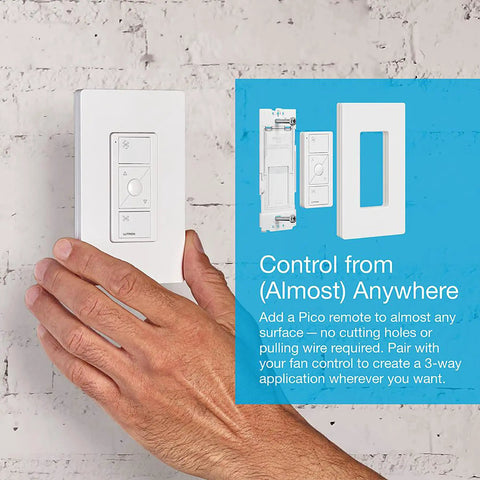 Smart Fan Speed Control Wall Switch For Ceiling Fans Four Speeds Plus Off No Pull Chain Single Pole White Finish Easy Install