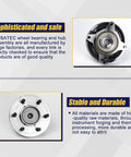 Front Wheel Bearing And Hub Assembly 2 Pack For 2009 2010 Ford F150 With 6 Lug ABS Direct Fit Replacement, product detail view