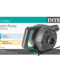 Indoor 120 Volt AC Inflatable Pump For Pools Floats And Air Beds Fast Inflate Deflate 38.9 CFM Three Interchangeable Nozzles