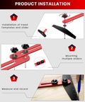 Installation and use of Aluminum Stair Tread Template Tool 8 To 60 Inch Jig for accurate measurement with adjustable damping