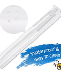Slick Under Door Draft Stopper White Weather Seal waterproof material with easy to clean design for entryway sealing.