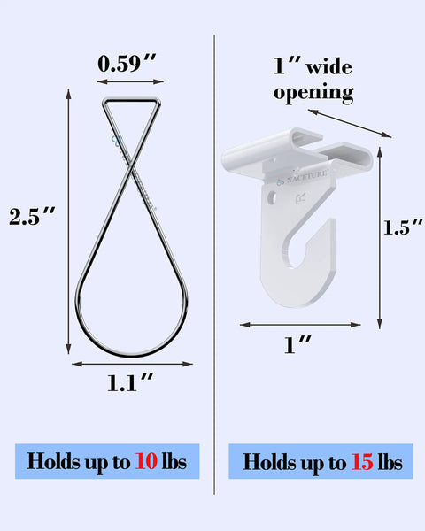 Drop Ceiling Hooks And Clips Set For Hanging Decorations White Pro Grade Heavy Duty Ceiling Hooks 10 Pack And 20 Ceiling Clips Easy Install Ideal For Classrooms Offices Homes Weddings Parties And Suspended Ceiling Decor