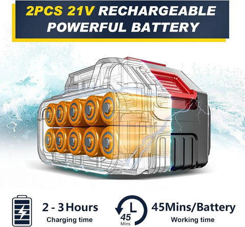 Cordless pressure washer battery pack with dual 21V cells, lightweight design, for effective cleaning. Wreck The Grime On Your Ride Or Yard With This Cordless Portable Pressure Washer Featuring Brushless Motor Dual Batteries Quick Charge Six Spray Tips Long Hose Carry Case Blasts Dirt Effortlessly Smooth.