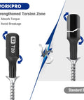 Security Torx Bit Set 16 Piece In S2 Steel with magnetic tips showing S2 T20 vs. standard bit torsion strength.