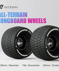 All-Terrain Longboard Wheels 100mm 65mm Urethane 78A High Rebound for Electric Skateboards, Off-Road Sidewalks and Dirt Paths