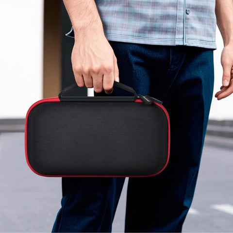 Tough Thermal Camera Case With Adjustable Inner Sponge For TOPDON TC004 HSFTOOLS HF96 H128 Thermal Imager Protective Storage Box For Sensitive Infrared Camera Gear And Accessories, black red hard shell with handle