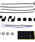 No Sweat Universal 16 Inch Electric Radiator Fan Kit With Reversible S Blade Push Pull Design 12 Volt accessories and connectors