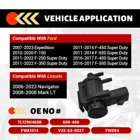 Side view of 4x4 vacuum solenoid locking hub actuator for Ford F-150/F-250/F-550 and Lincoln Navigator