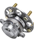 Pair Rear Wheel Bearing Hubs For 2013-2018 Acura ILX And 2013-2015 Honda Civic, 5-bolt design, metallic finish close-up
