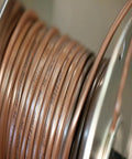 Close-up of 18 Gauge 5 Conductor Thermostat Wire 250 Ft Brown Solid Copper CL2 Cable for HVAC and Alarm Systems Made in USA