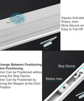 Concealed Door Closer With Automatic Hydraulic Soft Close Damper And Hold Open For Doors Weighing 99 To 187 Lbs with stop device