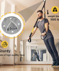 Built Like A Tank Wall And Ceiling Mount Bracket For Suspension Straps Gymnastic Rings Yoga Swing Hammock Resistance Bands Battle Ropes Tough Outdoor Indoor Hardware, sturdy steel mount with straps in use
