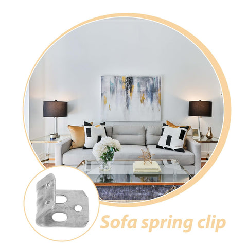 Heavy Duty Spring Clips With Soft Rubber Design, 100 Pack S Clips for secure sofa spring fixation and furniture repair kit