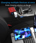 Premium 150W Car Power Inverter 12V DC To 110V AC Converter Cigarette Lighter Adapter With Dual Fast Charge USB Ports charging devices in car.