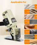 BEAMNOVA Electric Rotary Cutter With Powerful 250W Motor and Sharp Octagonal Alloy Steel Blades for cutting various materials