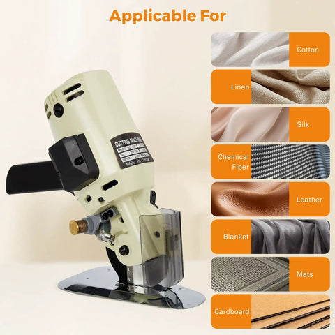 BEAMNOVA Electric Rotary Cutter With Powerful 250W Motor and Sharp Octagonal Alloy Steel Blades for cutting various materials