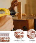Cool Festfends Copper Sealing Gasket Flat Washers M5 Size Metric Kit With 200 Pieces For Electrical And Industrial Sealing Applications That Actually Work In Wet Environments To Keep Things Tight And Secure on drill wood assembly