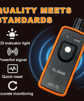Professional Grade Tpms Tire Pressure Sensor Relearn Tool Compatible With El 50448 Oec T5 For General Motors Vehicles 315 Megahertz 433 Megahertz, featuring LED indicator and reset functions.
