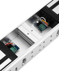 Tough As Nails 1200 Lbs Double Door Electromagnetic Lock With 12V Fail Safe NC Mode and stainless steel housing interior components.