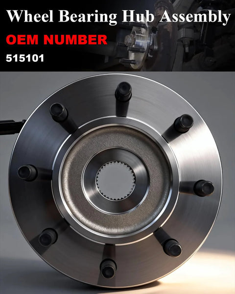 Front Wheel Bearing And Hub Assembly For Ram 1500 2006 2007 2008 And Ram 2500 3500 8 Lug With ABS Replacement Heavy Duty
