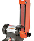 Heavy Duty Benchtop Belt Grinder With 4X36 Sanding Drum And Dual 120V 240V Wiring For Wood Metal And Plastic Projects powered by a motor.