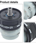 Dual Self Locking Brushless Gearbox Replacement with 13 Tooth Metal Gear Assembly for 16V and 21V tools, close-up view