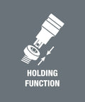 Illustration of holding function in Zyklop Bit Socket Set One Half Inch Drive With Holding Function Nine Piece Hex Bit Socket Set