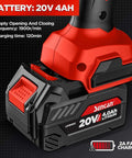 Cordless Metal Nibbler 16 Gauge Cutter With 360 Degree Rotating Blade And 1900 RPM Brushless Motor Includes 20V 4.0Ah Battery