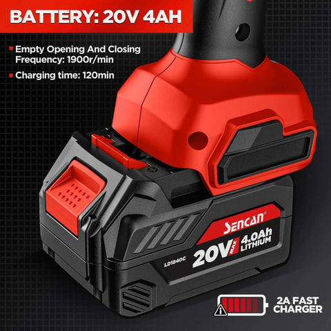 Cordless Metal Nibbler 16 Gauge Cutter With 360 Degree Rotating Blade And 1900 RPM Brushless Motor Includes 20V 4.0Ah Battery