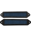 Upgrade Your Ride With These Blue Hood Scoop Filters Compatible With 3 Series E90 E92 E93 And X1, featuring durable mesh design.