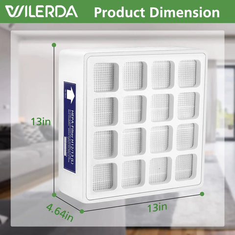 HyperHEPA Replacement Filter For IQAir HealthPro Series F1 H13 True HEPA, 3rd Stage Compatible, white 13x13 filter