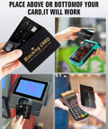 Demonstration of RFID Blocking Card Shield For Wallets And Travel Passports No Nonsense Protection For Debit And Credit Cards