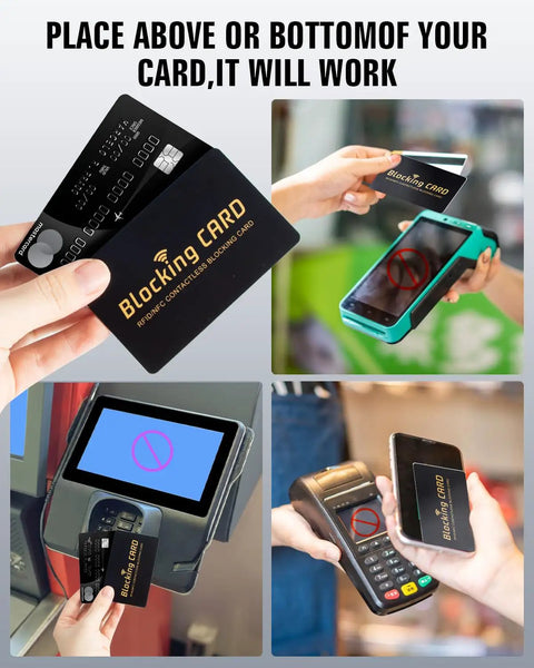 Demonstration of RFID Blocking Card Shield For Wallets And Travel Passports No Nonsense Protection For Debit And Credit Cards