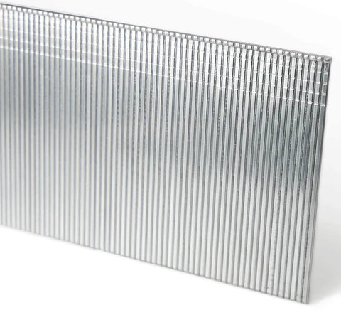 Heavy Duty 18 Gauge Brad Finish Nails Half Inch Over Galvanized Pins For Nail Gun Accessories 1000 Count Steel tough brad nails stacked.