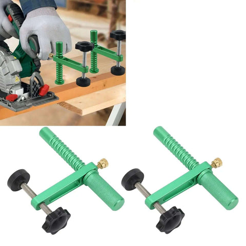 Two Pack 20mm Aluminum Bench Dog Woodworking Clamps For Handcrafts One Handed Operation Lightweight Durable Quick Hole Clamp
