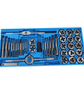 Top Grade 40 Piece Metric Tap And Die Set With Wrench Tool Kit For Hand Thread Repair Cutting Alloy Steel Screw Taps And Dies Blue Box, blue case