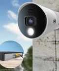 Mounted 1080p HD Indoor Outdoor Spotlight Camera Wired Add On With Preset Voice Alerts And Built In Siren For DVR Systems
