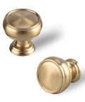 Champagne Bronze Cabinet Knobs Set Of 10 For Kitchen And Furniture, One And A Quarter Inch Single Hole Zinc Alloy Knobs by EAXINTA