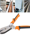 Five Blade Sheet Metal Crimper with 1.61 Inch Deep Throat for 24-28 Gauge Pipes, used in HVAC and vent installations
