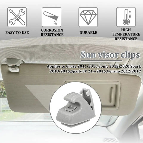 Sun Visor Clip Retainer Replacement For Car Interior Two Pack OEM 95994975 95994976 Easy Install Auto Sun Visor Clip Bracket