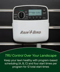 Program-Based Indoor Irrigation Controller With WiFi Ready Capability And 6 Zone Scheduling mounted on wall display