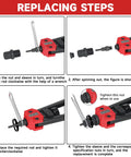 Rivet Nut Tool Kit With 16 Inch Handle 180 Piece Rivnut And Mandrel Set Includes 15 Metric And SAE Mandrels replacement steps.