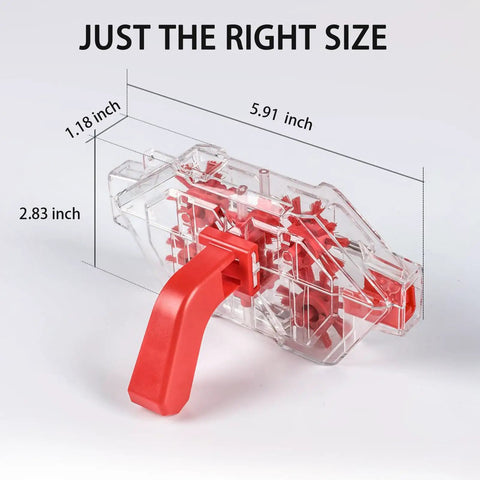 Ultimate Bike Chain Cleaning Kit With Deep 360 Degree Clean showing compact size and red handle