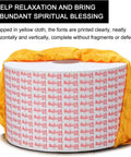 Close-up of prayer wheel drum with mantra text, part of Copper Hand Held Prayer Wheel For Home And Office Decor.