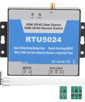 Product image of Real Deal 4G GSM Gate Opener With Super Smooth Cell Phone Access Control and Text Commands, featuring relay switches and antenna.