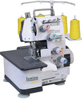 Front view of Workhorse Serger Sewing Machine With 3 And 4 Thread Capability, Durable Metal Frame, Portable Overlock For Heavy Fabrics.