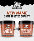 Color Roof Sealant For Flat And Low Slope Or Metal Roofs A Flexible UV Stable Elastomeric Waterproof Coating White 1 Gallon