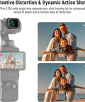 0.75x Wide Angle Lens With 108 Degree Field Of View And ND2 32 CPL Diffusion Filter Set For Osmo Pocket 3 And Pocket 4 And Xtra Muse.
