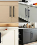 Twenty Pack Matte Black Cabinet Pulls With 96 Millimeter Hole Center For Easy Install And A 5.7 Inch Overall Length